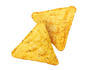 Mexican nachos chips cut out