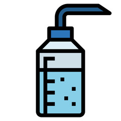 alcohol filled outline icon style