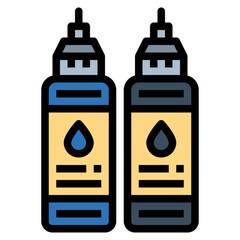 ink filled outline icon style
