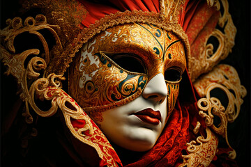 classic venetian carnival mask