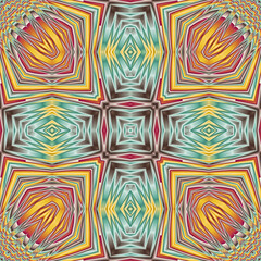3d effect - abstract kaleidoscopic geometric color gradient pattern 