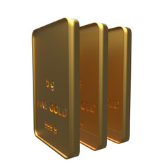 gold bars isolated on white - 565398432