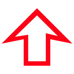 Directional Arrow Symbol on Transparent Background