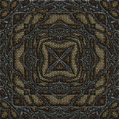 3d effect - abstract geometric mosaic style pattern