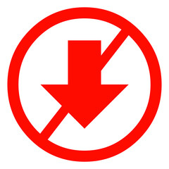 Directional Arrow Symbol on Transparent Background