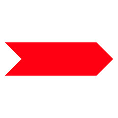 Directional Arrow Symbol on Transparent Background