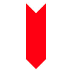 Directional Arrow Symbol on Transparent Background