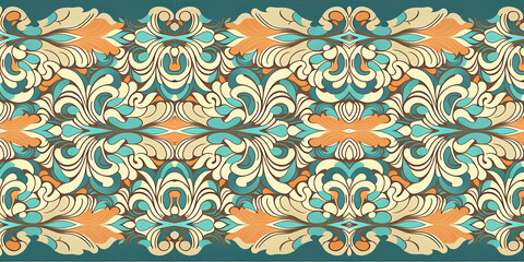 Fototapeta premium seamless pattern with flowers