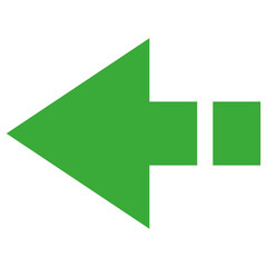 Directional Arrow Symbol on Transparent Background