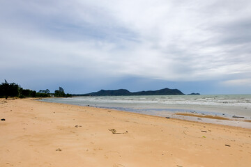 Horizontal line of the beach, in Pattaya, Thailand