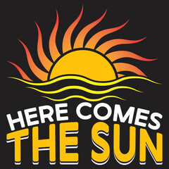 Summer lettering typography t shirt design or  summer background with inspirational phrase