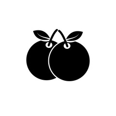 Orange icon vector logo design template