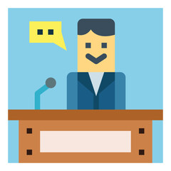 report flat icon style