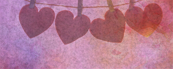 Pink velvet background design for expressions of love and Valentine's Day greetings