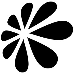 Abstract geometric element shape on Transparent Background