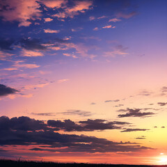 Obraz premium Sky at sunset. Background