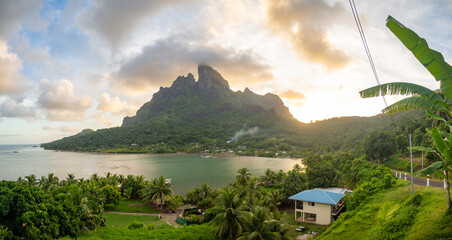 Tahiti island nature landscape, French Polynesia