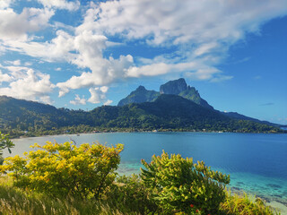 Tahiti island nature landscape, French Polynesia