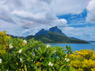 Tahiti island nature landscape, French Polynesia - obrazy, fototapety, plakaty