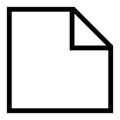 File Document Icon Symbol on Transparent Background