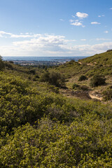 Vue sur l'&eacute;tang de Thau depuis le massif de la Gardiole &agrave; Frontignan
