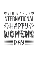 Women's Day T-Shirt Design Vector