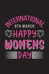 Obraz premium Women's Day T-Shirt Design Vector