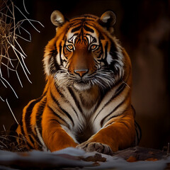 portrait of a tiger, generative ai