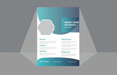 Modern Business flyer template, Vector file, A4 Size