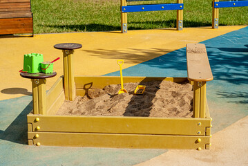 sandbox for children, playground, child development