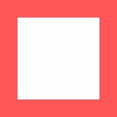 Simple and floral frame and square border