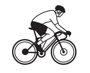 Fototapeta premium homme à vélo