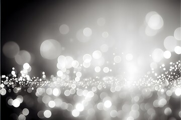 Background consisting of white and silver magic, gorgeous glitter, and light glowing; generative ai, silver and white background.