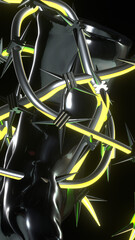 Abstrack Background 3D Rendered