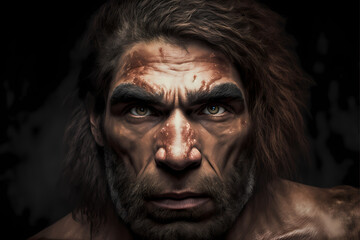 Homosapien - Neandertal homme des cavernes préhistorique