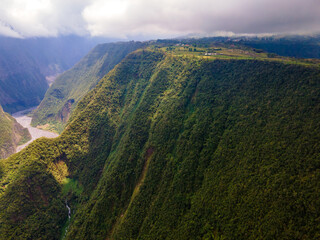 Saint-Joseph, Reunion Island - Ramparts river and Grand Coude plateau