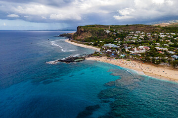 Fototapeta premium Saint-Gilles, Reunion Island - Boucan Canot beach