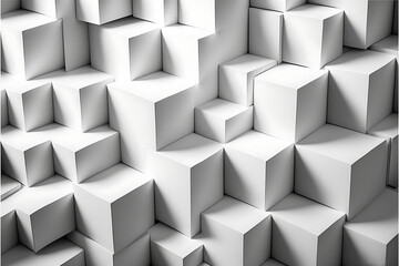 texture Random shifted white cube boxes block background wallpaper banner with copy space  texture hd ultra definition