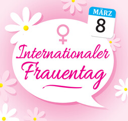 Obraz na płótnie Canvas Internationaler Frauentag - 8. März V2
