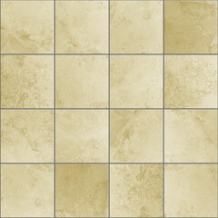 Ceramic beige tiles seamless pattern background, sand color, brownish