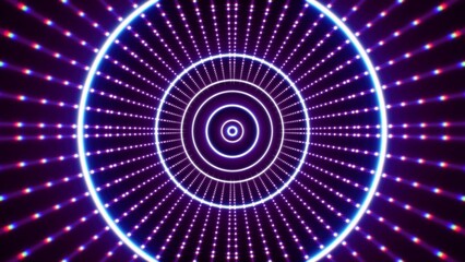 Glowing Hypnosis Retro Neon Circle Lights