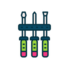 screwdriver icon for your website, mobile, presentation, and logo design.