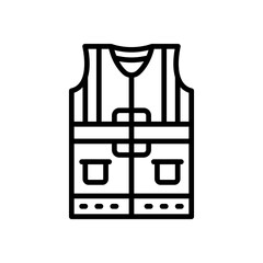 vest icon for your website, mobile, presentation, and logo design.