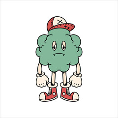 cool fart cartoon vector design