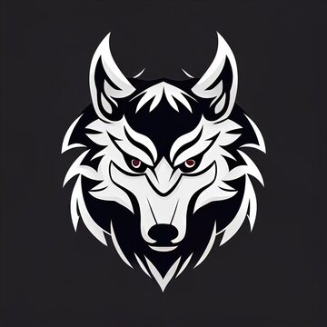 Wolf Logo design created by generative AI