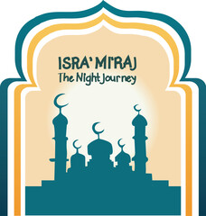 calligraphy of eid mubarak.  Isra vector. Isra Miraj vector 