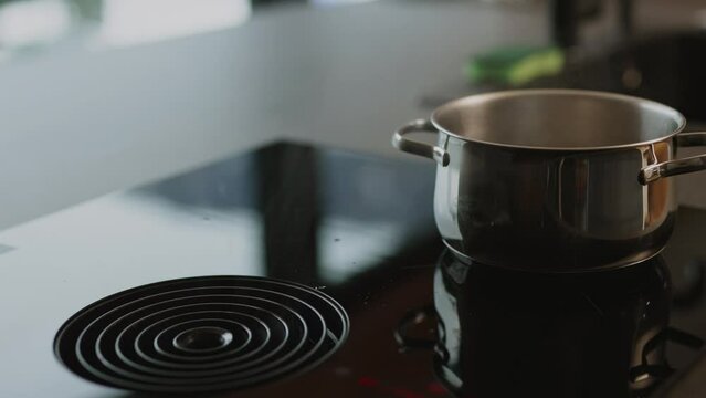 Cooktop extraction system in the modern kitchen in action.