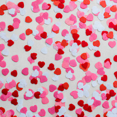 Valentine's Day Red, Pink and White Hearts backdrop backgrounds Generated by AI