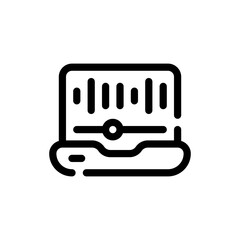 laptop line icon