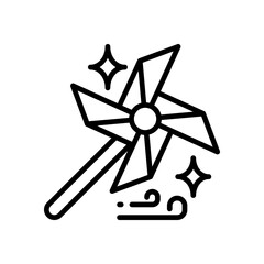 windmill icon for your website, mobile, presentation, and logo design.